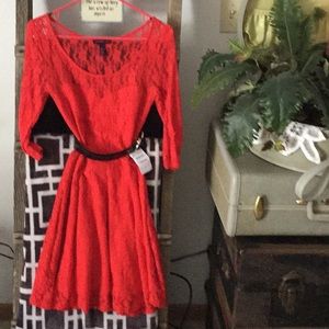Red Lace Dress